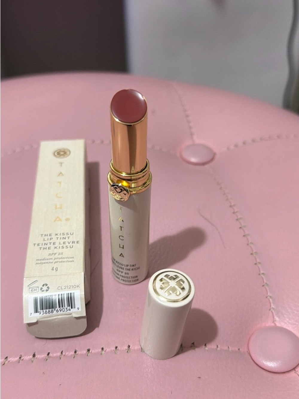 Tatcha The Kissu Lip Tint - Soft Rose Pink color Camilla